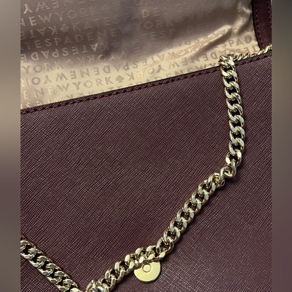 Burgundy Kate Spade crossbody purse